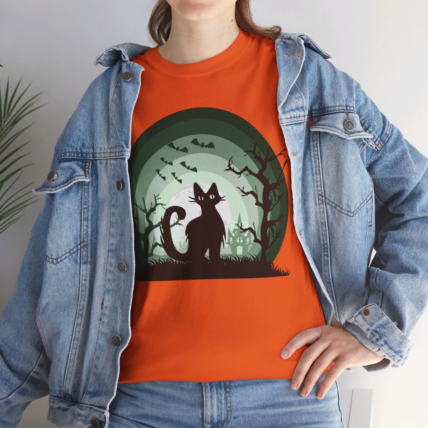 BLACK CAT! Graphic Unisex Heavy Cotton Tee