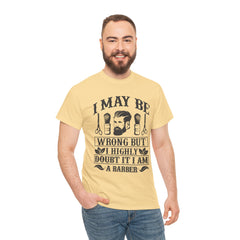 Humorous Barber Tee, Funny Barber Gifts, Unisex Cotton Shirt, Barber Appreciation, Father's Day Gift Tee, Hair Stylist T-Shirt