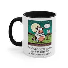 COW TIPPING Awareness - Accent Mugs | Cow Tipping Is Real, Bovine Humor. Gift For Him, Gift For Her, Farm Humor, Cow Fan Gift, Farm Animal