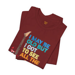 Vintage Rock Band Graphic Tee - 'I May Be Old, But I Got to See All the Cool Bands'