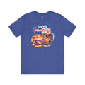 Happy 4th Of July Burger and Mug Graphic, Unisex Jersey Short Sleeve Tee