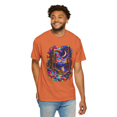 Mystical Psychedelic Moonlit Forest T-Shirt