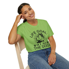 Dog Lover Life Goal Pet ALL The Dogs T-Shirt