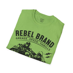 Rebel Brand Motorcycle Race Team Unisex Softstyle T-Shirt