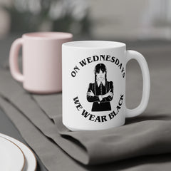 Wednesday Addams - Ceramic Mugs (11oz\15oz\20oz) | Pop Culture | Addams Family | Fan Gift | Gift For Her | Gothic Style Mug | Creepy Comedy