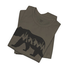 Nature-Inspired Bear Graphic Tee, Outdoor Adventure Shirt, Wilderness Apparel, Hiking Gift, Unisex Nature T-Shirt
