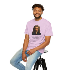 Isaac Newton Quote T-Shirt — "Gravity wasn't my idea" Scientific Humor Tee