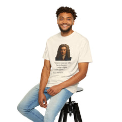 Isaac Newton Quote T-Shirt — "Gravity wasn't my idea" Scientific Humor Tee