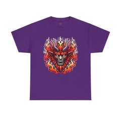 Fiery Fire Demon - Graphic Unisex Heavy Cotton Tee