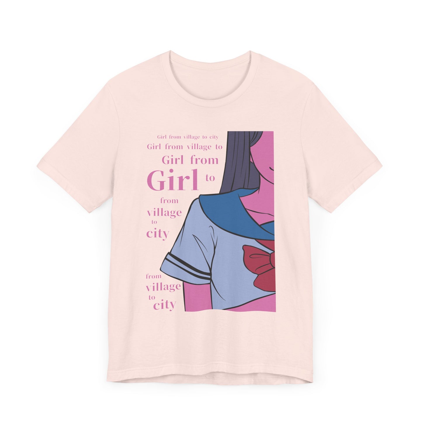 Anime Girl Art - Unisex Jersey Short Sleeve Tee