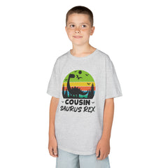 Cousin Saurus Rex Kids Tee - Fun Dino T-Shirt, Kids Birthday Gift, Toddler Dino Merchandise, Summer Playwear, Adventure Clothing