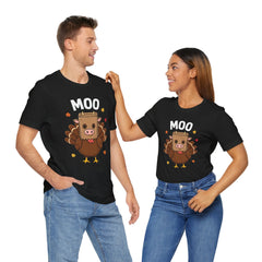 Funny Thanksgiving Turkey Moo T‑Shirt - Unisex Tee