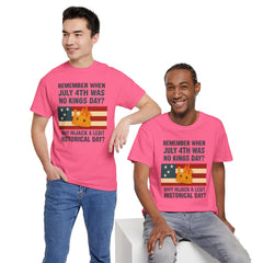 Patriotic Humor Tee, July 4th Shirt, Independence Day Apparel, Funny American T-Shirt, Meme Shirt, History Lovers Gift
