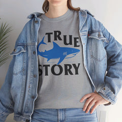 Amputee Humor Shark Attack  - Unisex Heavy Cotton Tee