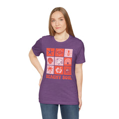Beachy Soul Unisex Jersey Tee - Perfect Summer Vibes, Casual Wear, Gift for Beach Lovers, Vacation Outfit, Relaxed Style