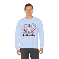 You Give Me Butterflies - Unisex Heavy Blend™ Crewneck Sweatshirt