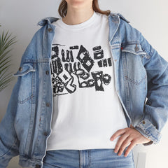 Abstract Artistic Unisex Cotton Tee - Unique Graphic Design, Casual Wear, Gifts for Art Lovers, Everyday Style, Eco-Friendly Fashion