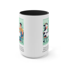 COW TIPPING Awareness - Accent Mugs | Cow Tipping Is Real, Bovine Humor. Gift For Him, Gift For Her, Farm Humor, Cow Fan Gift, Farm Animal