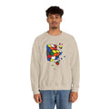 Cracked Rubik's Cube Unisex Heavy Blend™ Crewneck Sweatshirt