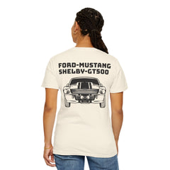 Ford Mustang Shelby GT500 Unisex T-Shirt - Classic Car Enthusiast Comfort Colors Garment Dyed Tee