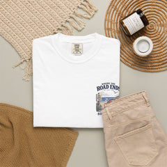 Where the Road Ends Long Island Unisex Garment-Dyed T-shirt