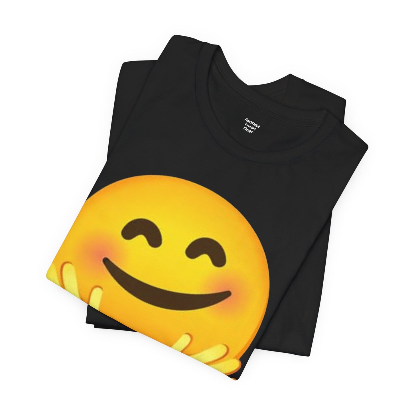 Emoji With Hugging Hands - Graphic Unisex Jersey Short Sleeve Tee