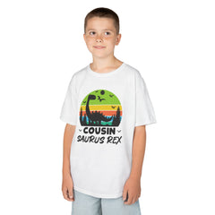 Cousin Saurus Rex Kids Tee - Fun Dino T-Shirt, Kids Birthday Gift, Toddler Dino Merchandise, Summer Playwear, Adventure Clothing