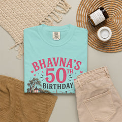 Bhavna Personalized 50th Birthday Girls Trip Savannah, Georgia T-Shirt