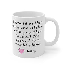 I would rather share one lifetime with you | LOR Movie Quote,Valentine Gift,Gift For Him,Anniversary Gift,Boyfriend Gift,Husband Gift
