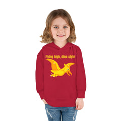 Flying high, dino-style! - Toddler Pullover Fleece Hoodie
