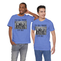 The Outsiders Shirt, Front and Back Images, Greasers Characters Shirt, Unisex Jersey Short Sleeve Tee