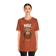 Funny Thanksgiving Turkey Moo T‑Shirt - Unisex Tee