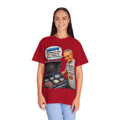 Grill Master Grandpa Funny BBQ T-Shirt — "Whoops! Pretending to Grill for a Photo" Graphic Tee