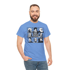 The Brainy Bunch Tee — Vintage Scientist Portraits Graphic T-Shirt
