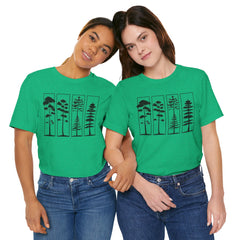 Nature-Inspired Unisex Jersey Tee, Tree Graphic T-Shirt, Eco-Friendly Fashion, Gift for Nature Lovers, Casual Wear, Outdoor Adventure