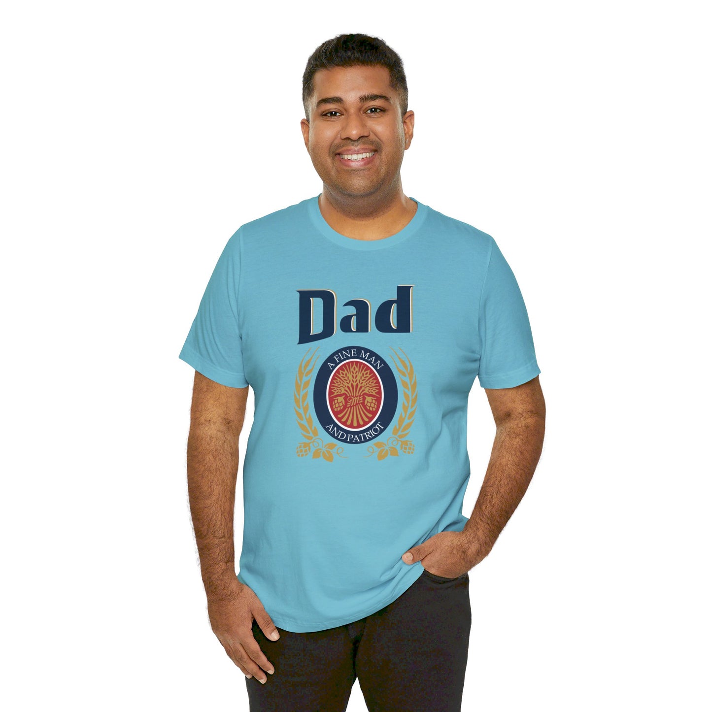 DAD A Fine man and Patriot, Unisex Softstyle T-Shirt