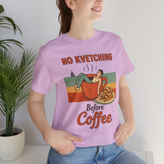 Cozy Coffee Lover Tee, No Kvetching Before Coffee Shirt, Funny Gift for Coffee Enthusiasts, Unisex Casual Apparel, Perfect for [...]