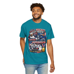 Hockey Hat Trick T-Shirt — USA Men's, Women's & Paralympic Gold Tribute 2026