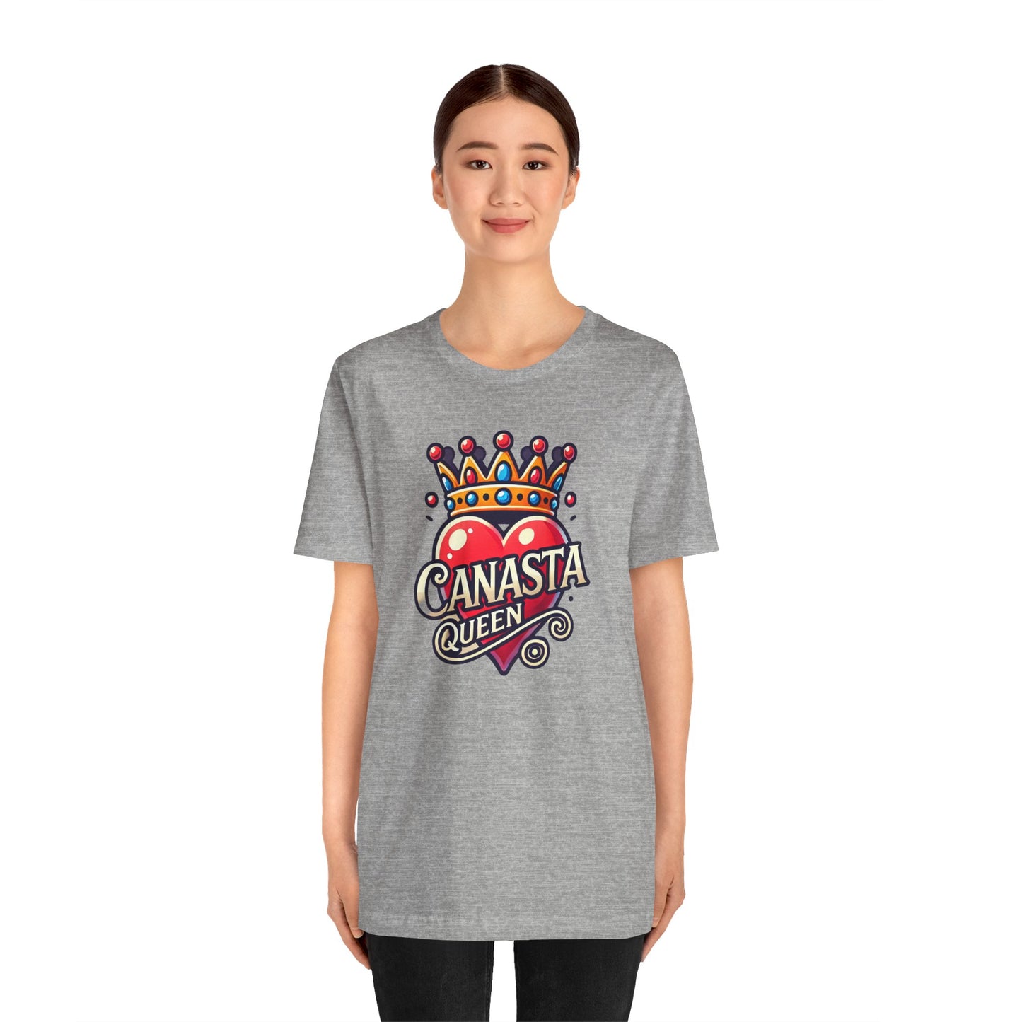 Canasta Queen Crown and Heart - Graphic Unisex Tee