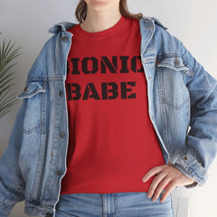 BIONIC BABE Amputee Humor   - Unisex Heavy Cotton Tee