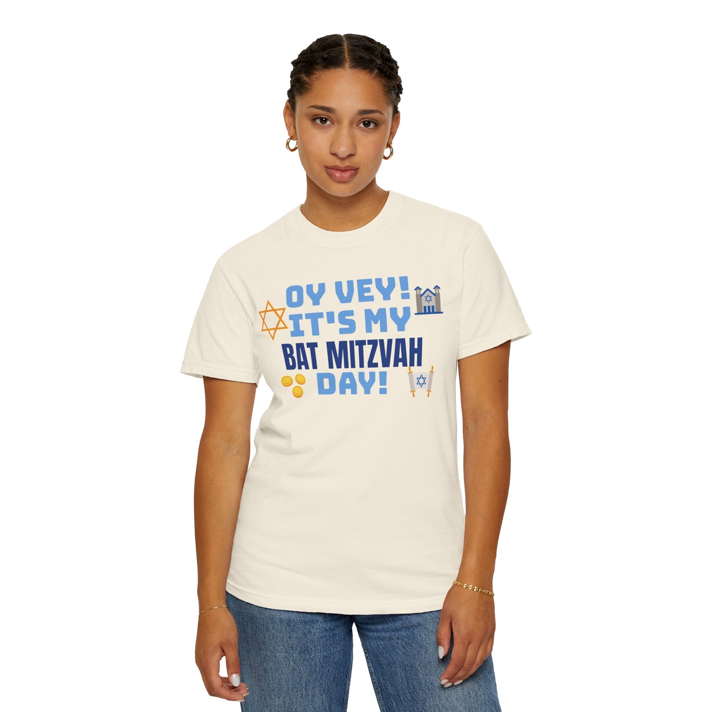 Oy Vey It's My Bat Mitzvah Day, Comfort Colors, Graphic Unisex T-shirt