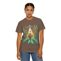 Raccoon UFO Funny Comfort Colors Graphic T-Shirt