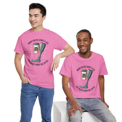Amputee Coffee Humor - Unisex Heavy Cotton Tee