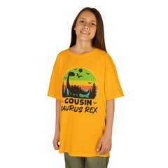 Cousin Saurus Rex Kids Tee - Fun Dino T-Shirt, Kids Birthday Gift, Toddler Dino Merchandise, Summer Playwear, Adventure Clothing
