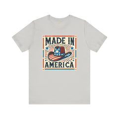 Made In America Cowboy Hat Graphic, Unisex Jersey Short Sleeve Tee