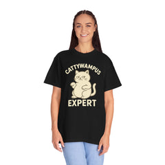 Cattywampus Expert T-Shirt | Funny Cat Tee, Gift for Cat Lovers, Cute Pet Shirt, Casual Wear, Unisex Apparel