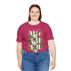 Floral Tee - Unisex Jersey Short Sleeve Tee - Mother In The Flowers, Positive Vibes