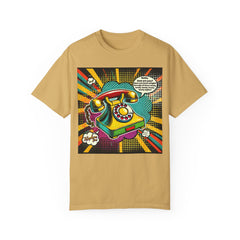 80s Music Telephone Line - Graphic Comfort Colors Garment Dyed Shirt