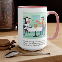 COW TIPPING Awareness - Accent Mugs | Cow Tipping Is Real, Bovine Humor. Gift For Him, Gift For Her, Farm Humor, Cow Fan Gift, Farm Animal