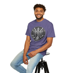 Don;t Stop Believing Subway Reflection T-Shirt — Vintage Black & White Urban Photo Tee